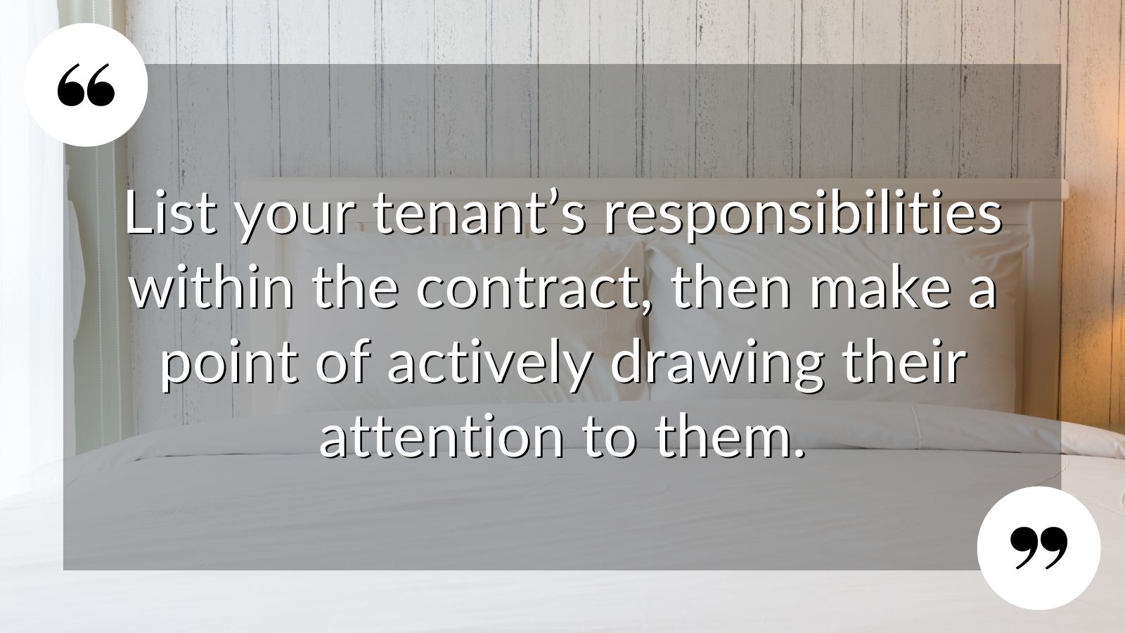 X SET OUT YOUR TENANT’S RESPONSIBILITIES