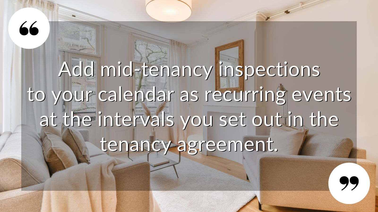 X SETTING THE STAGE FOR MID-TERM INSPECTIONS
